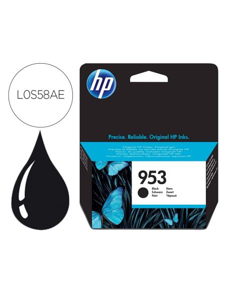 Ink-Jet Hp 953 Officejet Pro 8210 / 8218 / 8710 / 8715 / 8718 / 8719 / 8720 / 8725 / 8730 / 874 Negro 900 Pag