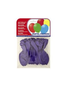Globo 100% Latex Biodegradable Pastel Lila Bolsa De 20 Unidades