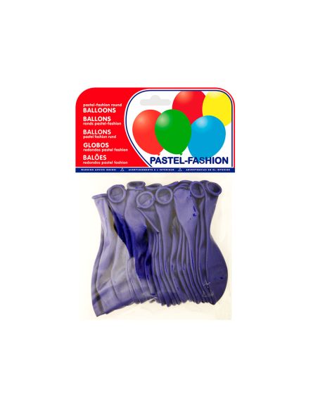 Globo 100% Latex Biodegradable Azul Marino Bolsa De 20 Unidades