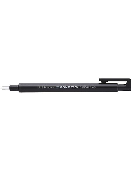 Portagomas Tombow Mono Zero Con Clip Goma Redonda 2,3 Mm Diametro Color Negro