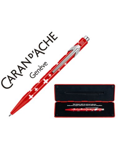 Boligrafo Caran D'Ache 849 Total Swiss Con Estuche Punta Media