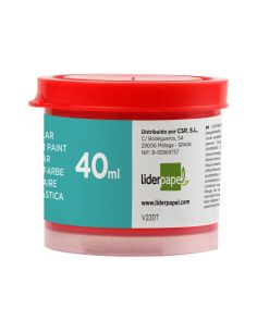 Tempera Liderpapel Escolar 40 Ml Rojo 2