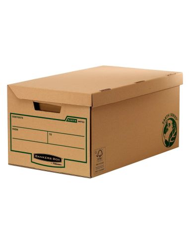 Cajon Fellowes Carton Reciclado Para Almacenamiento De Archivadores Capacidad 4 Cajas De Archivo 80 Mm