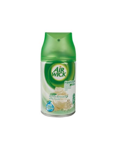 Ambientador Air Wick Flores Blancas Recambio De 250 Ml Para Aparato Air Wick Freshmatik