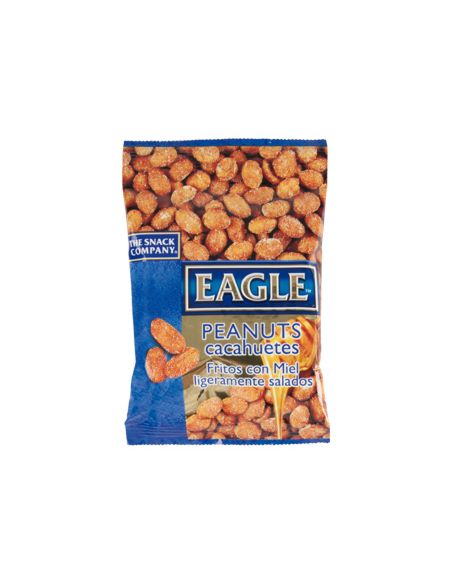 Cacahuetes Fritos Con Miel Eagle Snacks Ligeramente Salados Bolsa 90 Gr