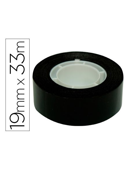 Cinta Adhesiva Apli 33 Mt X 19 Mm Color Negro|Libreriasalesiana