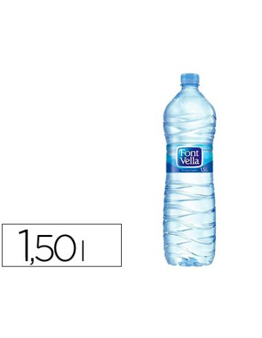 Agua Mineral Natural Font Vella Botella Sant Hilari 1,5 L
