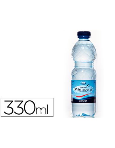 Agua Mineral Natural Fuente Primavera Botella De 330 Ml