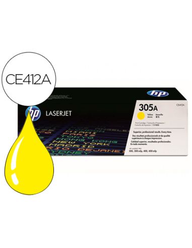 Toner Hp 305A Laserjet M351/M451/M375/M475 Amarillo - 2600 Pag -