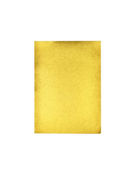 Goma Eva Con Purpurina Biodegradable Liderpapel 50X70Cm 60G/M2 Espesor 2 Mm Oro