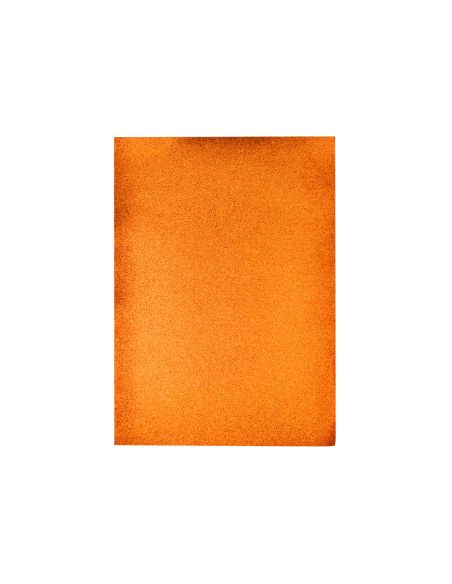 Goma Eva Con Purpurina Biodegradable Liderpapel 50X70Cm 60G/M2 Espesor 2 Mm Naranja