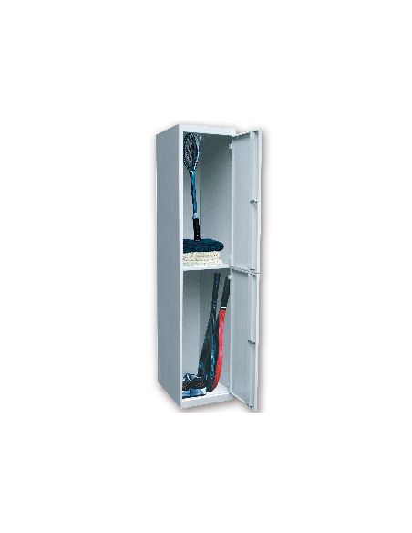 Taquilla Metalica Ar Storage 50X180X40 Cm 2 Puertas Con Llave Color Gris Inicial