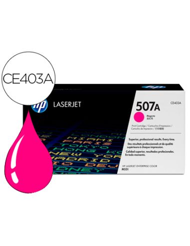 Toner Hp 507A Laserjet M551/M570/Pro 500 Magenta 6000 Pag