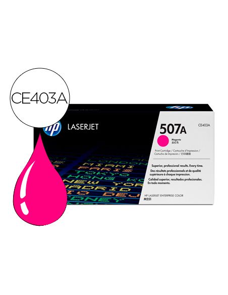Toner Hp 507A Laserjet M551/M570/Pro 500 Magenta 6000 Pag