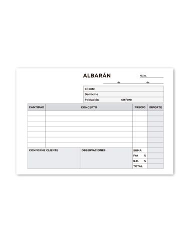 Talonario Liderpapel Albaran Octavo Duplicado Apaisado