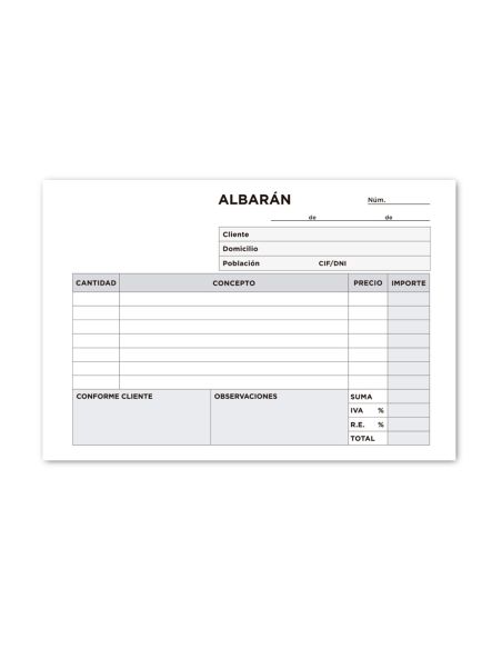 Talonario Liderpapel Albaran Octavo Duplicado Apaisado
