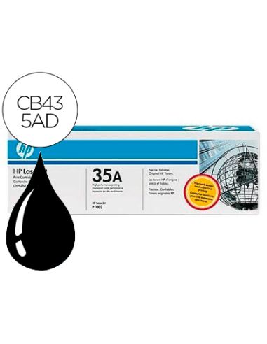 Toner Hp Laserjet Cb435Ad Negro 1500 Pag Pack 2