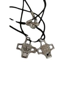 Colgante Cruz Metal San Benito 25X25Mm