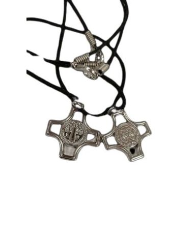 Colgante Cruz Metal San Benito 25X25Mm