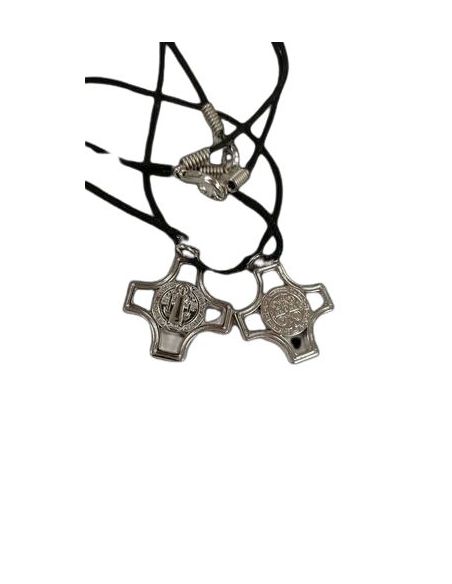 Colgante Cruz Metal San Benito 25X25Mm