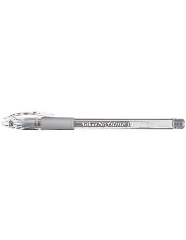 Boligrafo Artline 1900 Softline Tinta Aceite Metalico Plata