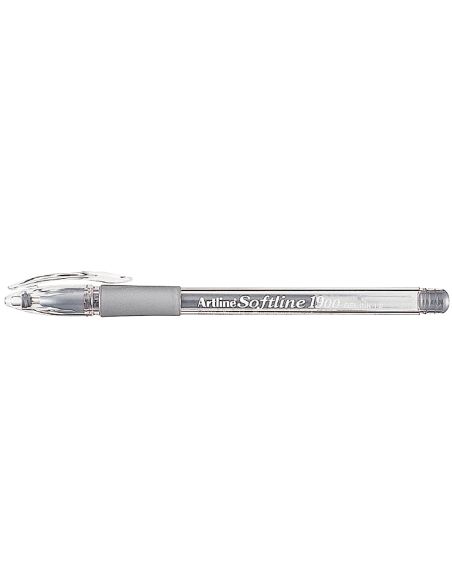 Boligrafo Artline 1900 Softline Tinta Aceite Metalico Plata