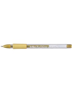 Boligrafo Artline 1900 Softline Tinta Aceite Metalico Oro 2