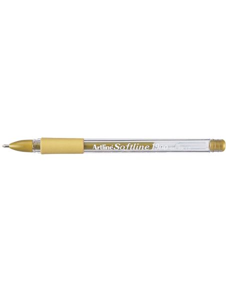 Boligrafo Artline 1900 Softline Tinta Aceite Metalico Oro