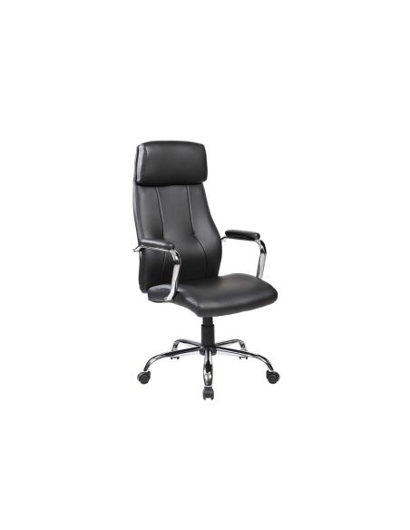 Silla Rocada Direccion Simil Piel Con Brazos Metalicos Sistema Basculante 1180X530 Mm