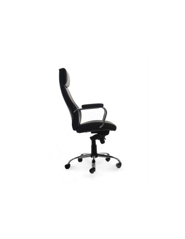 Silla Rocada Direccion Simil Piel Con Brazos Metalicos Sistema Basculante 1180X530 Mm