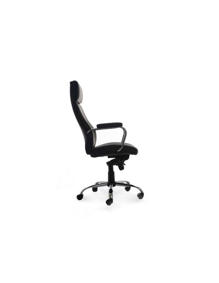 Silla Rocada Direccion Simil Piel Con Brazos Metalicos Sistema Basculante 1180X530 Mm