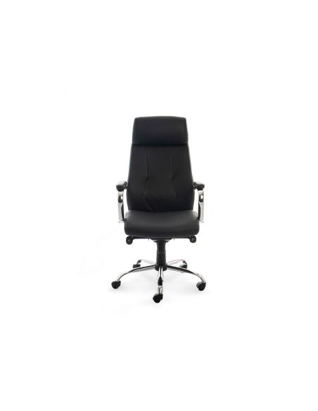 Silla Rocada Direccion Simil Piel Con Brazos Metalicos Sistema Basculante 1180X530 Mm