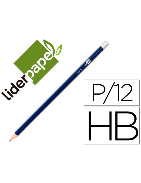 Lapices De Grafito Sin Goma Liderpapel Triangular