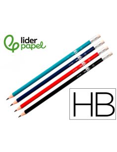 Lapices De Grafito Con Goma Liderpapel Triangular