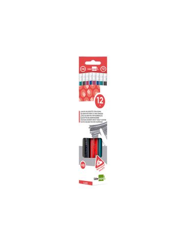 Lapices De Grafito Con Goma Liderpapel Triangular