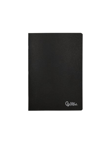 Libreta Liderpapel Tapa Negra A5 80 Hojas 60Gr Cuadro 5Mm Con Doble Margen