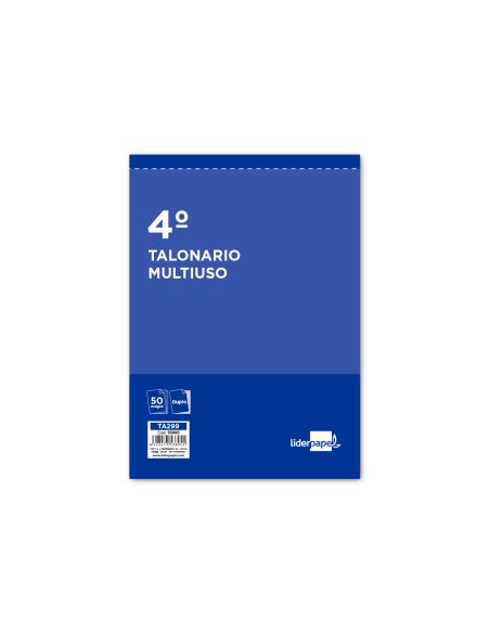 Talonario Liderpapel Multiusos Cuarto Original Y Copia T299