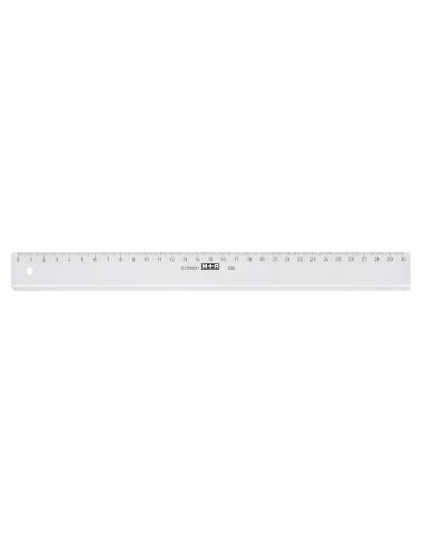 Regla M+R 30 Cm Plastico Transparente