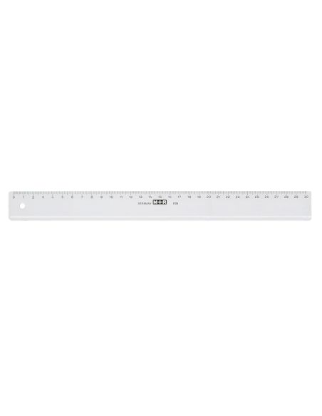 Regla M+R 30 Cm Plastico Transparente