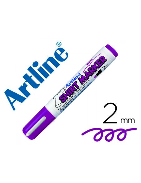 Rotulador Artline Camiseta Ekt-2 Violeta Punta Redonda 2 Mm Para Uso En Camisetas