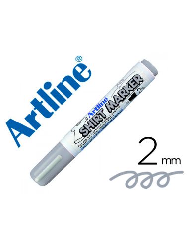 Rotulador Artline Camiseta Ekt-2 Gris Punta Redonda 2 Mm Para Uso En Camisetas