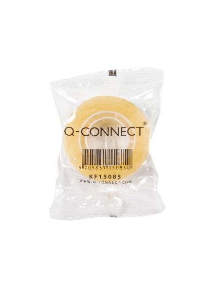 Cinta Adhesiva Q-Connect Transparente 33 Mt X 19 Mm Encelofanada
