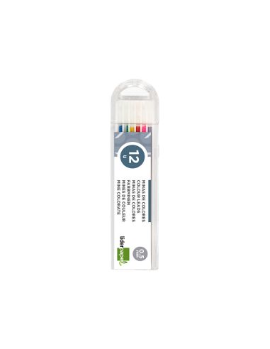 Minas Liderpapel Colores Surtidos 0,5 Mm Estuche De 12 Minas
