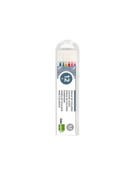 Minas Liderpapel Colores Surtidos 0,5 Mm Estuche De 12 Minas