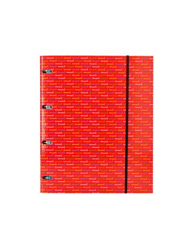 Carpeta Con Recambio Liderpapel A5 Cuadro 5Mm Forrada 4 Anillas 20Mm