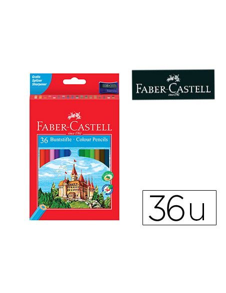 Lapices De Colores Faber Castell Hexagonal Madera Reforestada Caja De 36 Unidades Colores Surtidos