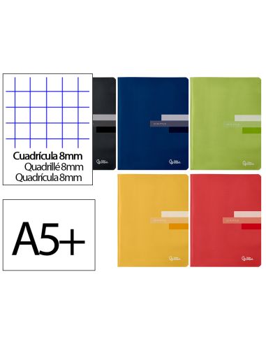 Libreta Liderpapel Scriptus A5 48 Hojas 90Gr Cuadro 8Mm Con Margen