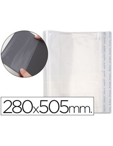 Forralibro Pp Ajustable Adhesivo 280X505 Mm
