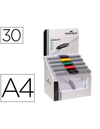 Carpeta Swingclip Dossier Pinza Lateral Y Giratoria Din A4 Capacidad 30 Hojas Colores Surtidos