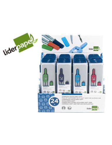 Compas Liderpapel Con Mango Extra Soft Colores Surtidos